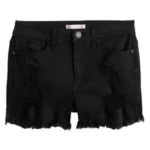 SO High-rise FLX Stretch Shortie Distressed Shorts